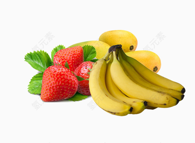 新鲜水果草莓香蕉