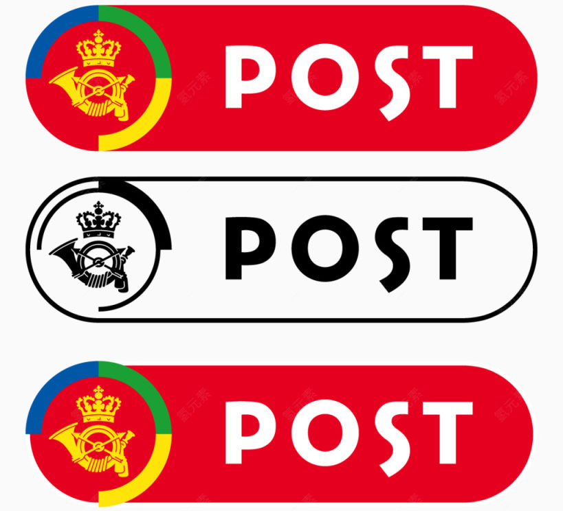 丹麦邮政矢量标志下载