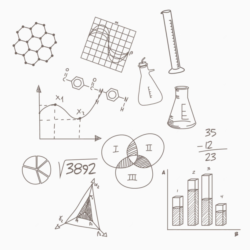 矢量手绘化学元素下载