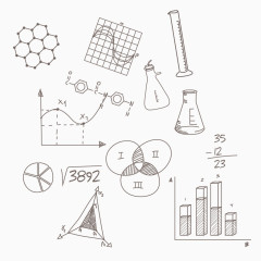 矢量手绘化学元素