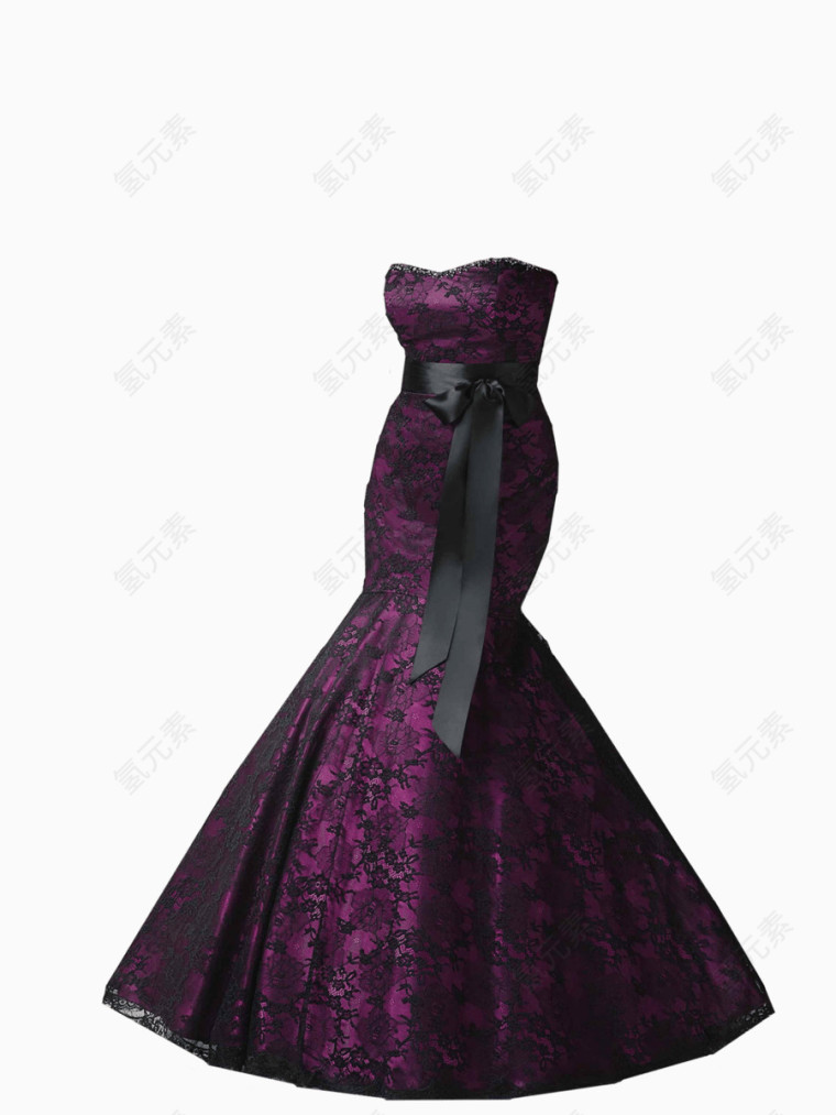 紫色优雅婚礼婚纱
