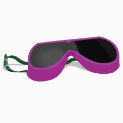 矢量紫色眼罩防水罩