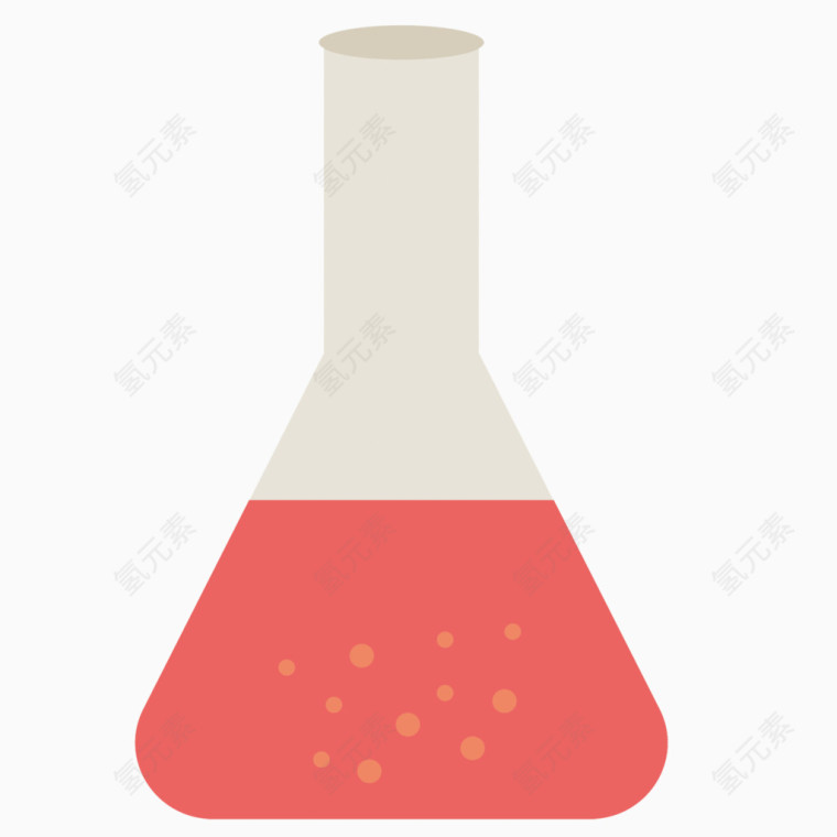 矢量锥形瓶化学用品素材