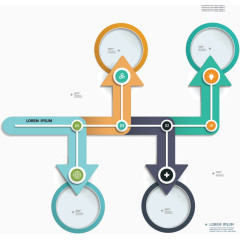 矢量箭头流程图