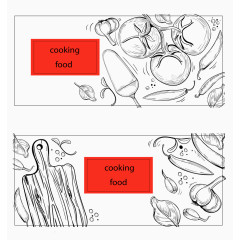 烹饪食材横幅