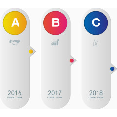 矢量网页字母标签