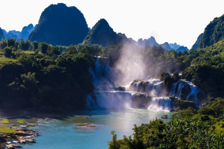 广西德天瀑布风景