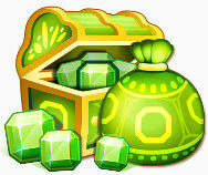 绿色钻石宝箱