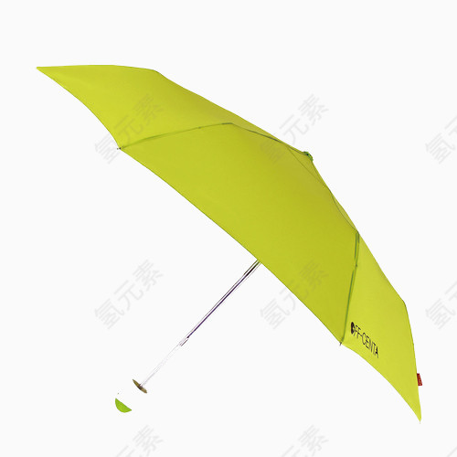 黄绿色雨伞