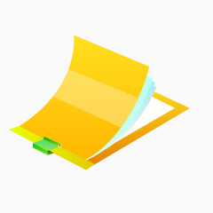 黄色的日记本子图片