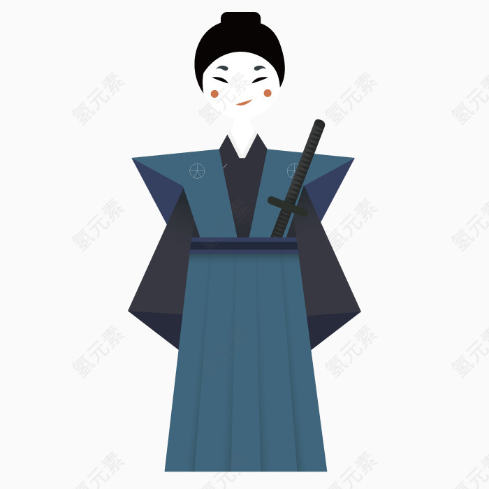 武士女人