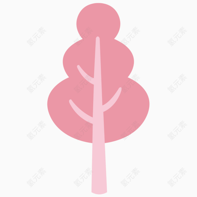 粉色大树
