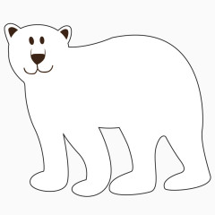 北极熊矢量设计素材