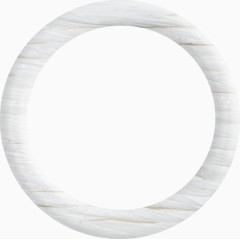 木质白色圆环