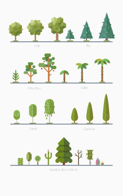 不同种类树木下载