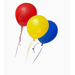 红黄蓝气球