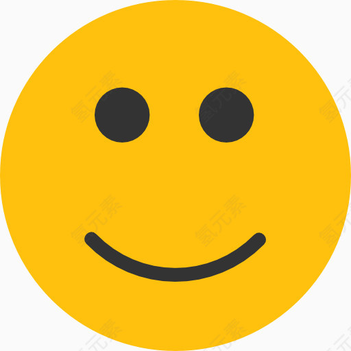 黄色表情icon微笑