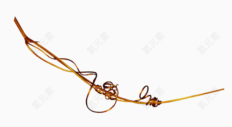 棕色枯枝绳子