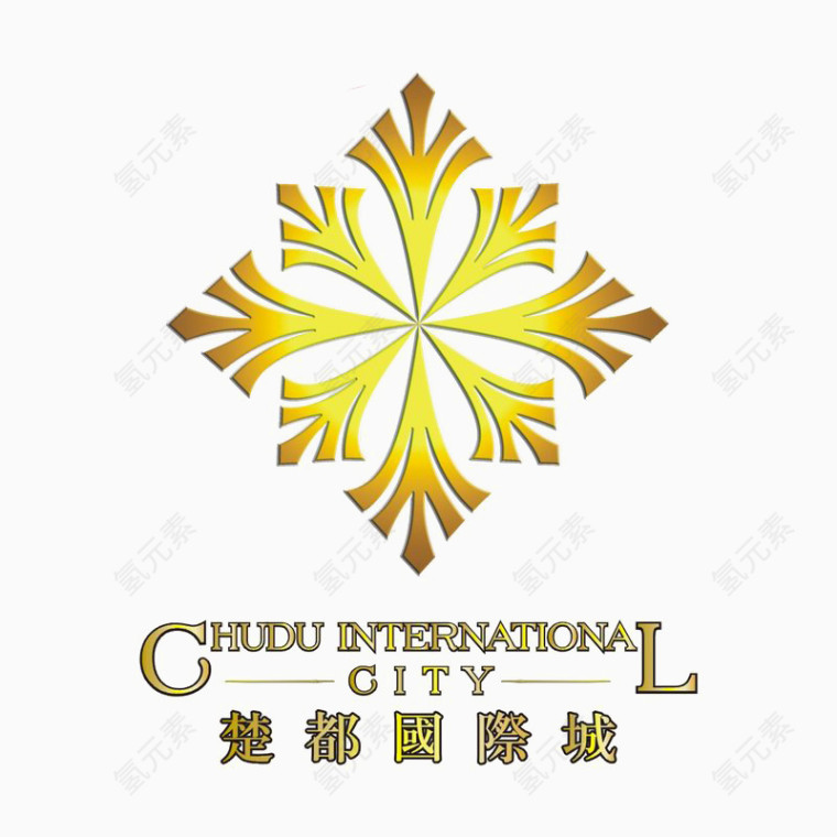 楚都国际城标识logo