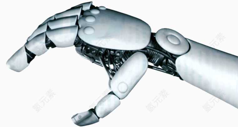 银色科技机械手臂图片