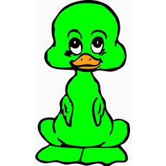 绿色的小鸭子