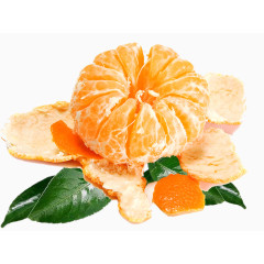 剥开的橘子完整图