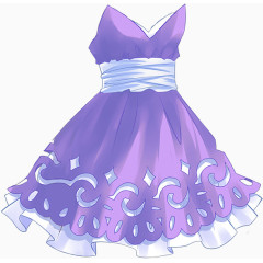 紫色裙子