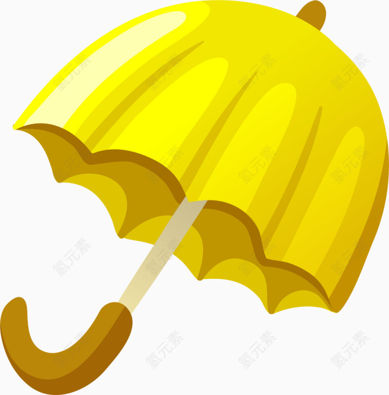 矢量手绘小雨伞