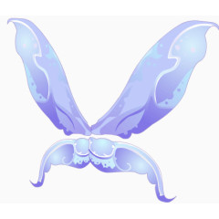 蓝色唯美舞蝶翅膀