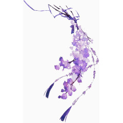 一束紫色的花