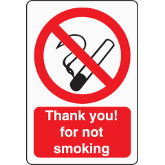 禁止红色吸烟提示