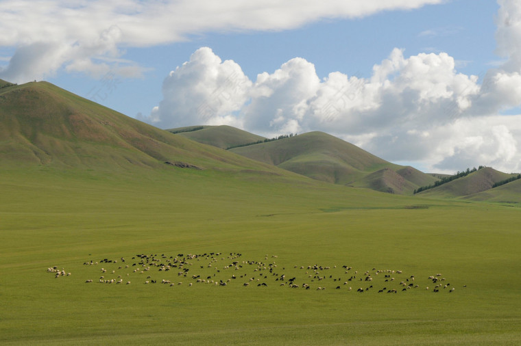 辽阔的蒙古草原