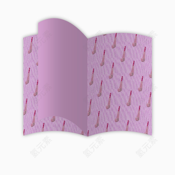 紫色漂亮书本