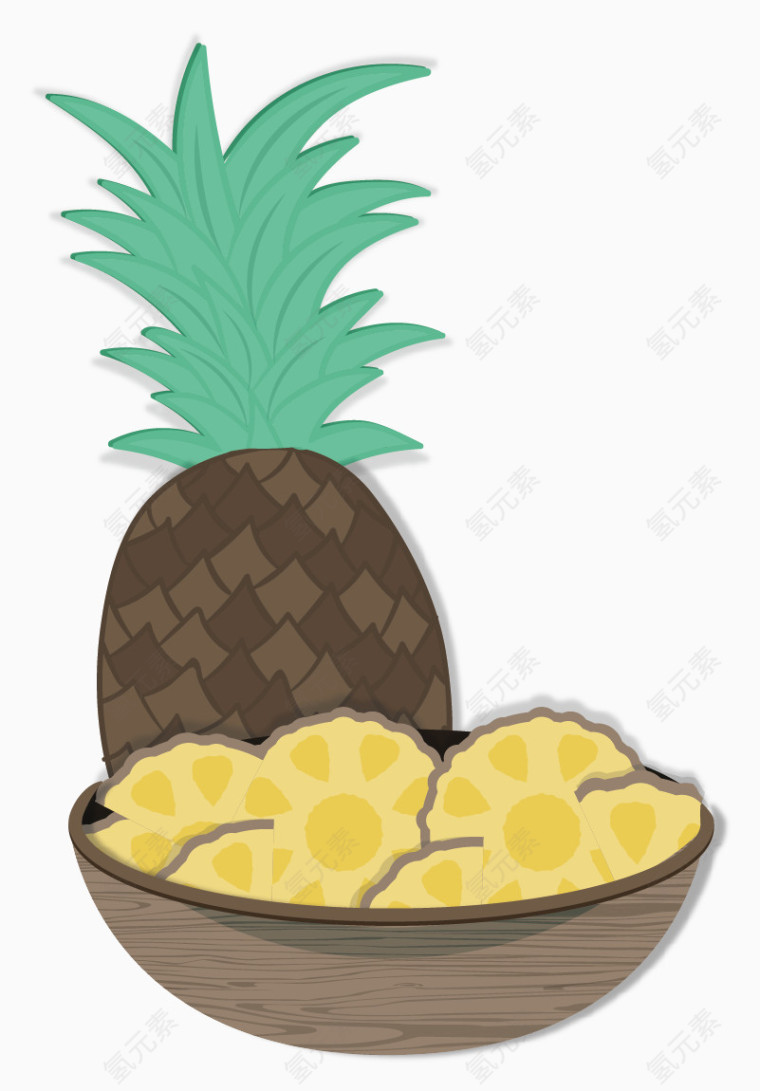 菠萝矢量图