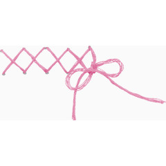 粉色交叉绳子