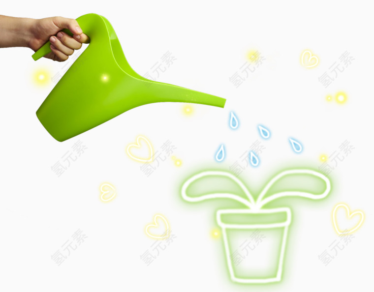爱护植物浇水