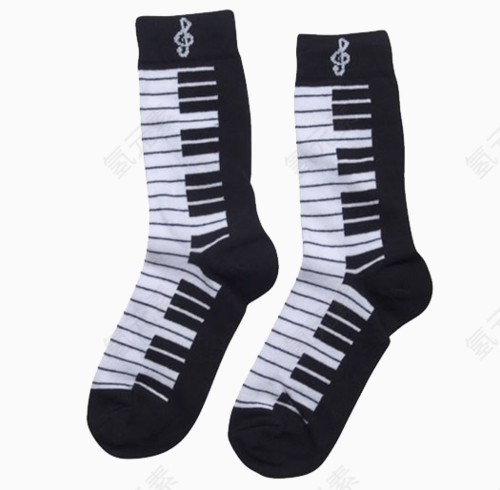 漂亮的钢琴袜子免抠图素材