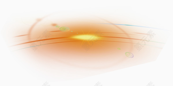 橙黄色炫光装饰图案