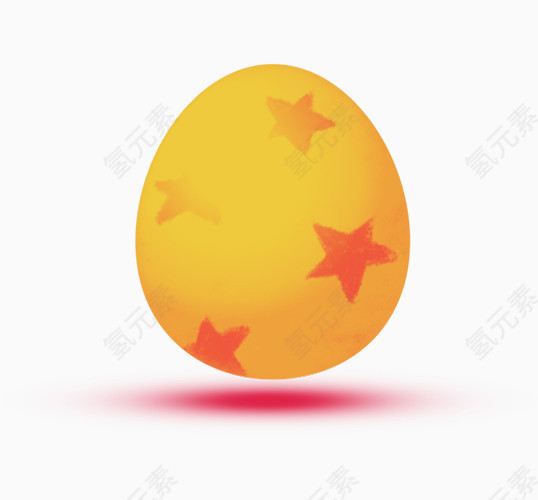黄色星星的鸡蛋