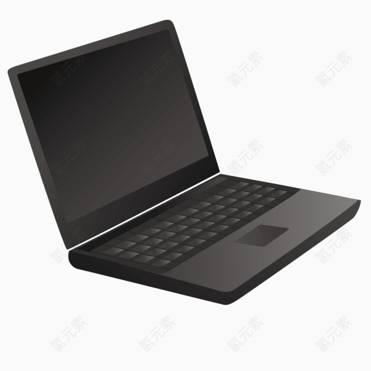 高级黑色笔记本电脑