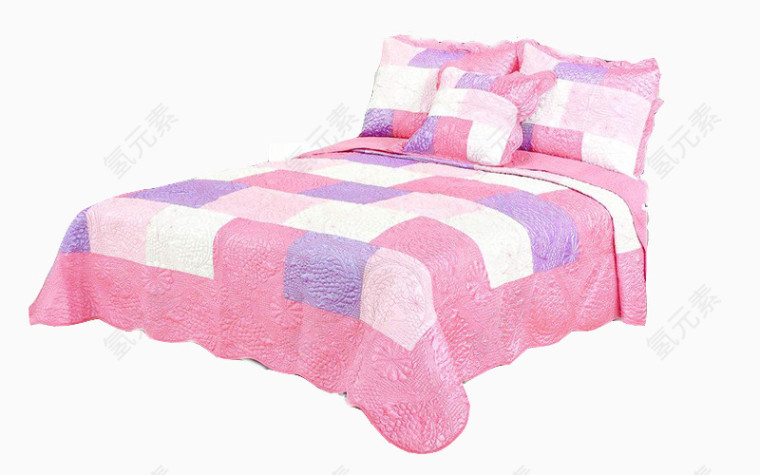 间粉色的床单