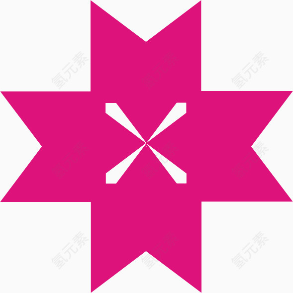 粉色多边形图标