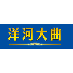 洋河大曲 金属字