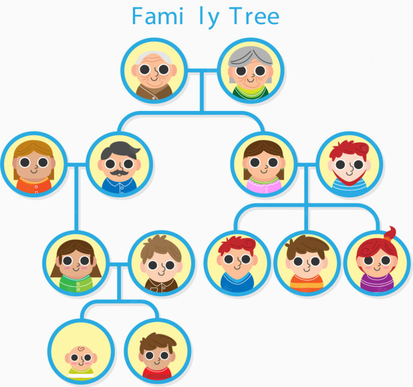蓝色家庭结构下载