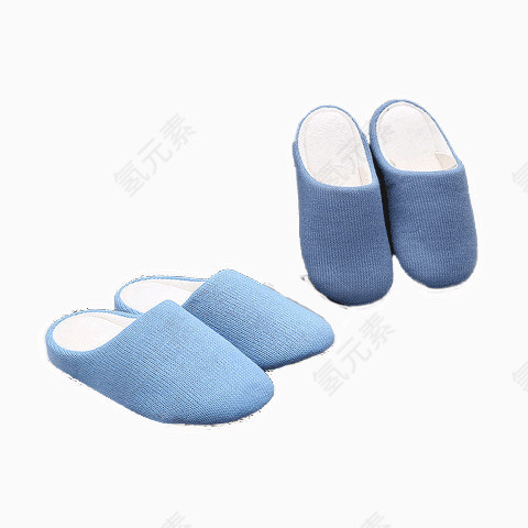 蓝色拖鞋