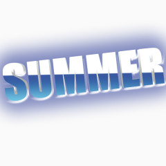 summer夏天字母免抠素材