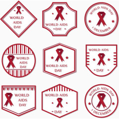 国际艾滋病日标志