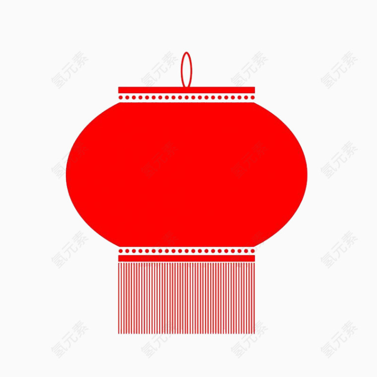 新年装饰元素红灯笼