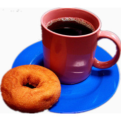 咖啡和甜甜圈