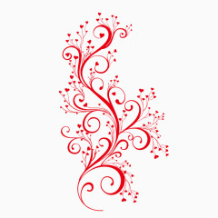 红色国风创意花纹装饰